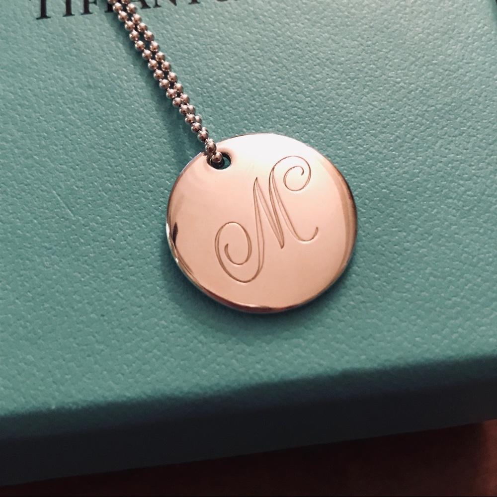 Authentic Tiffany & Co. “M” Initial Necklace